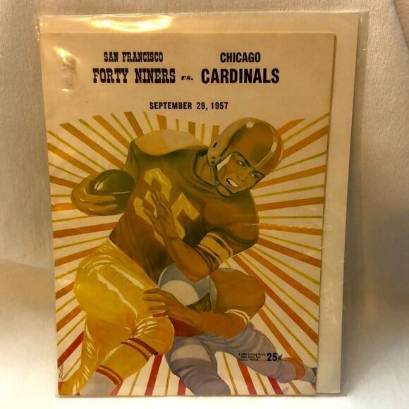 Bundle vintage 1951 and 1957 Chicago VS SF 49ERS NFL football program - Picture 12 of 13